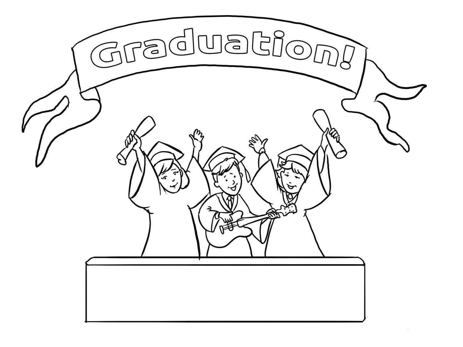 Graduation Coloring Pages 21