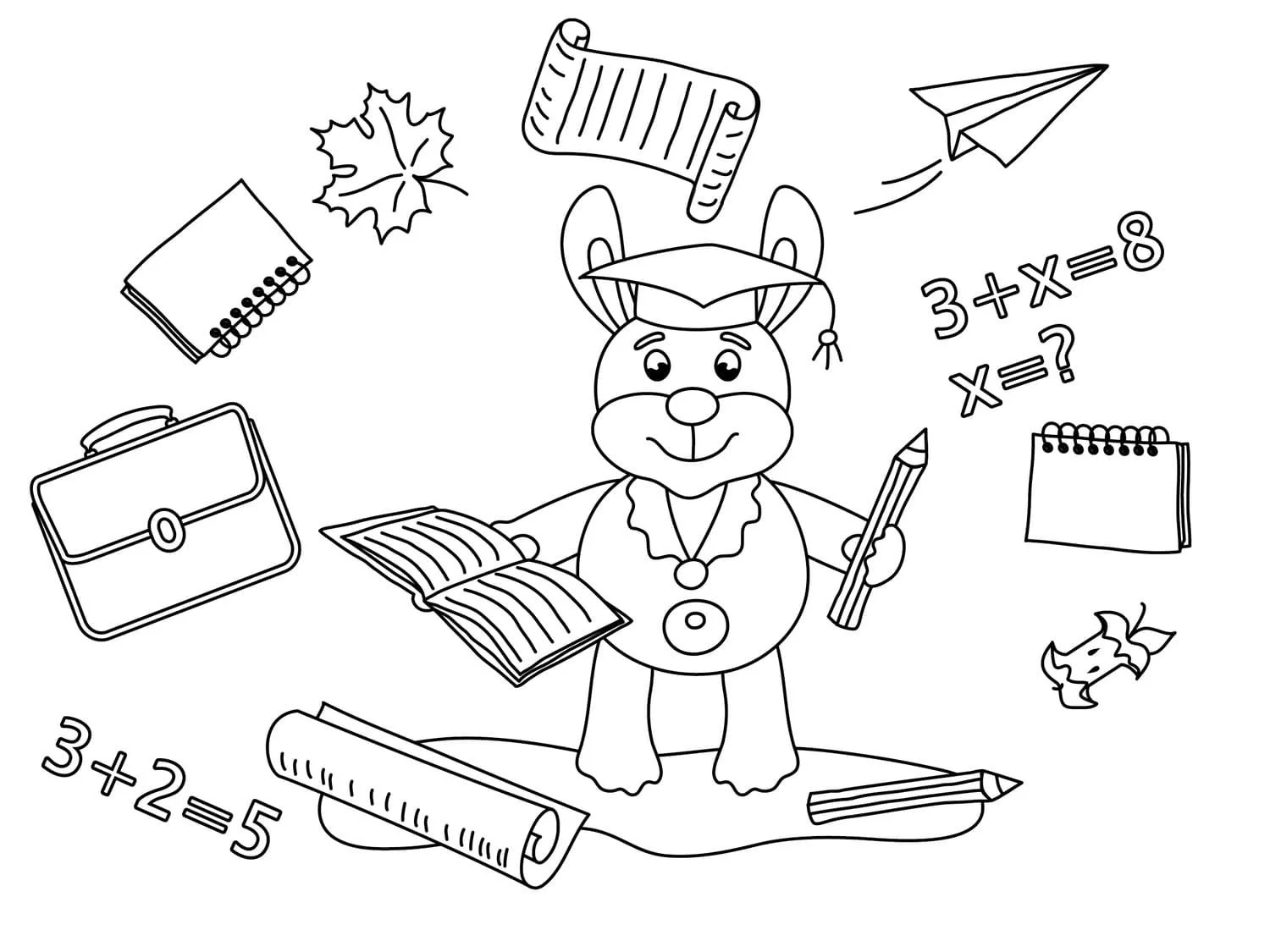 Graduation Coloring Pages 23