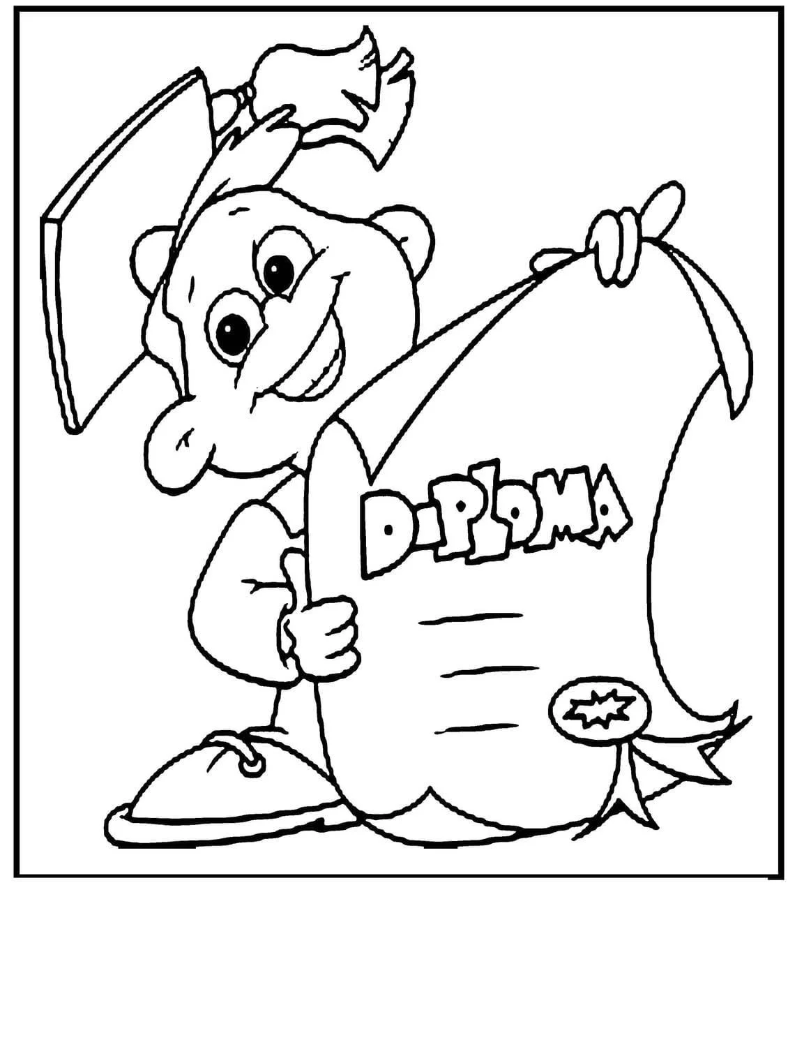 Graduation Coloring Pages 24