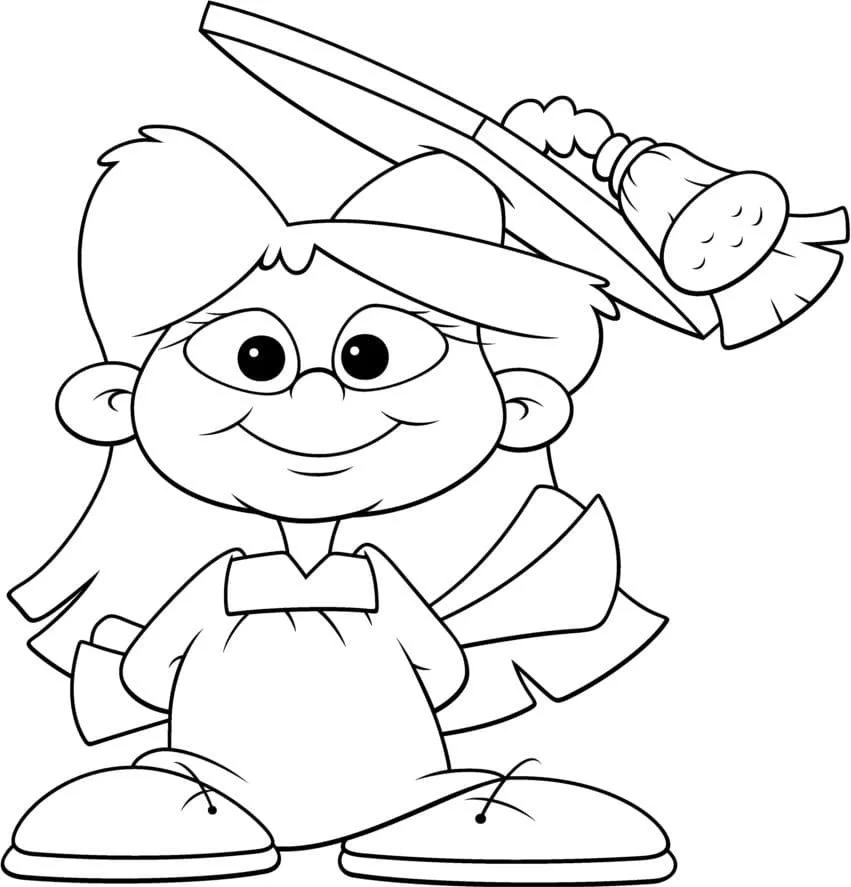 Graduation Coloring Pages 26