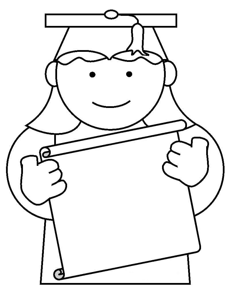 Graduation Coloring Pages 32