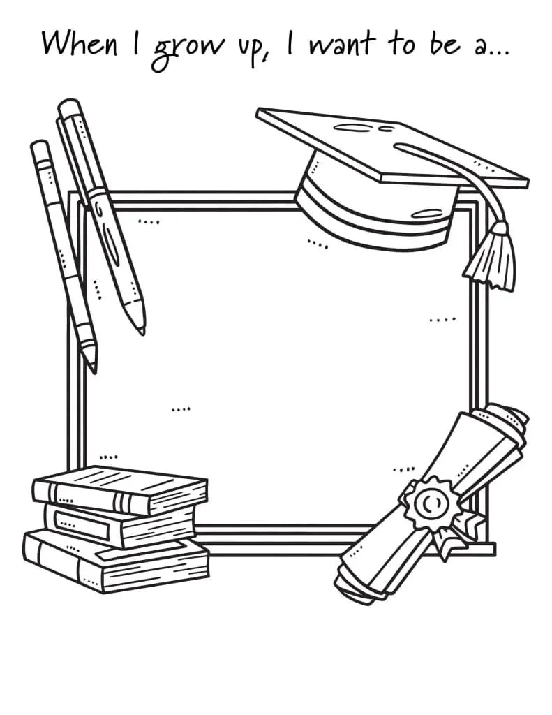 Graduation Coloring Pages 37