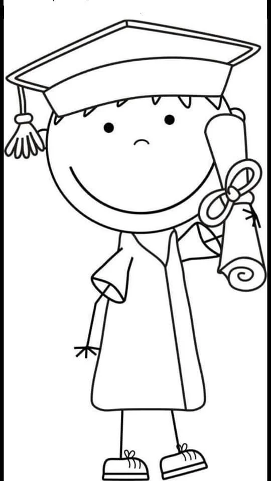 Graduation Coloring Pages 42