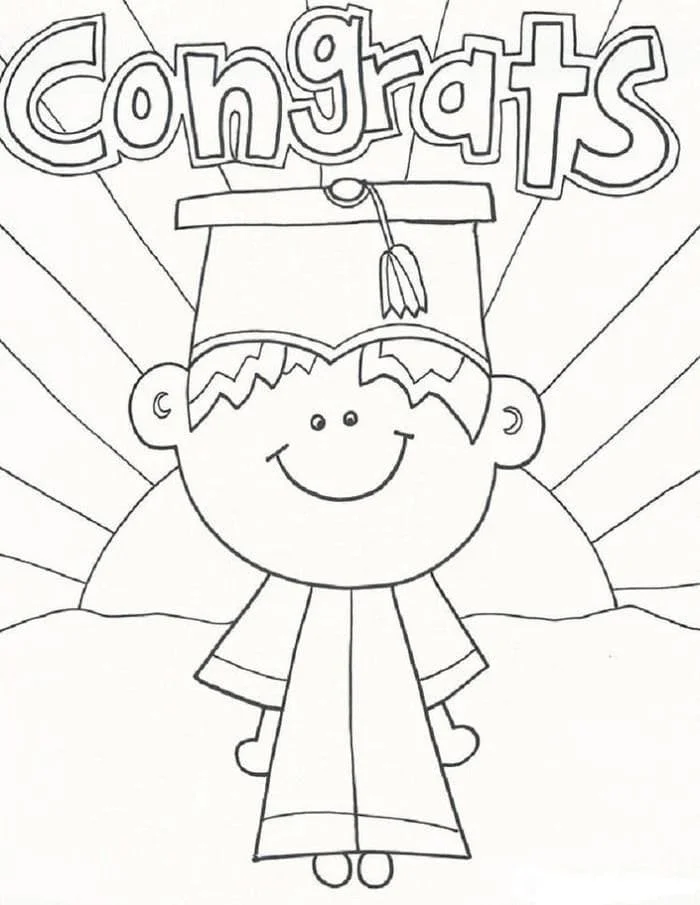 Graduation Coloring Pages 44