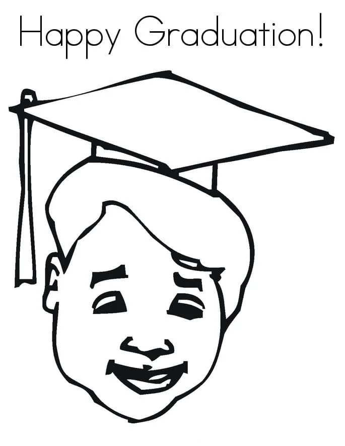 Graduation Coloring Pages 45