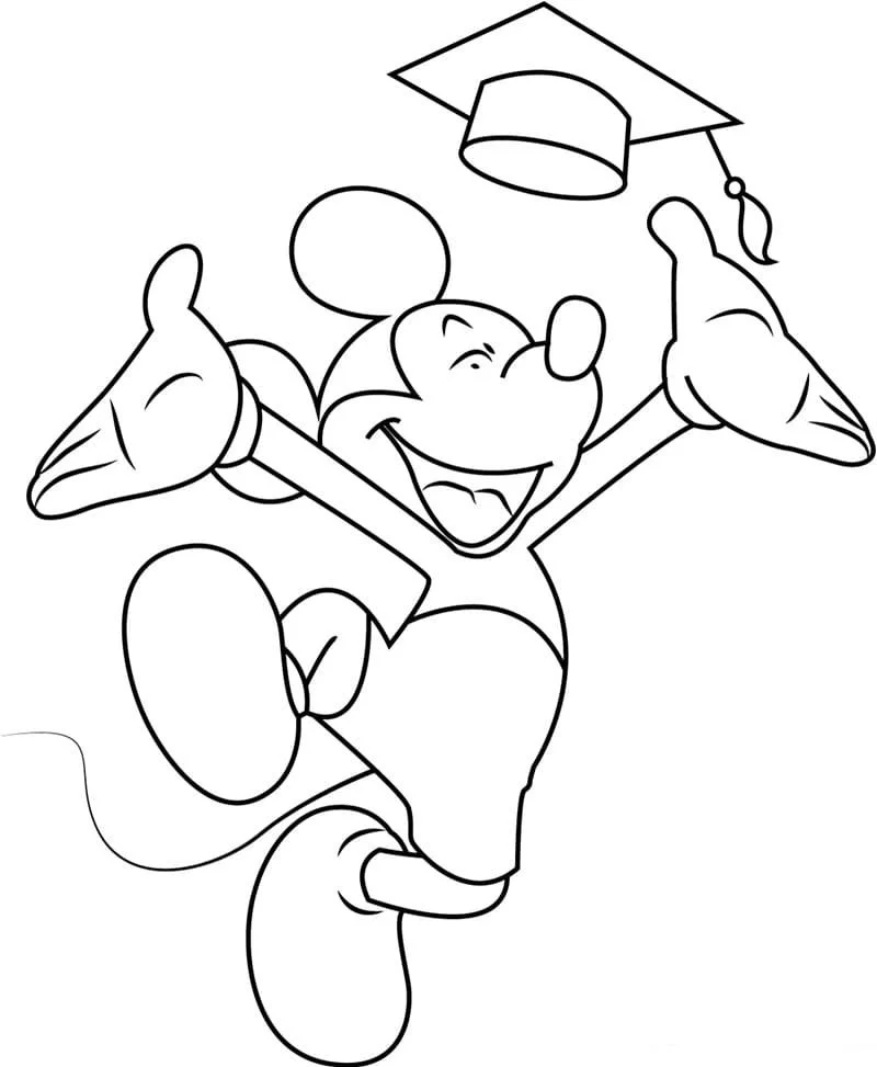 Graduation Coloring Pages 6