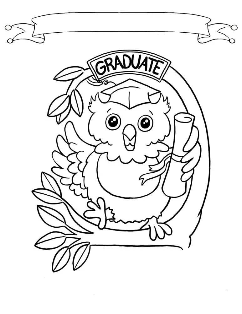 Graduation Coloring Pages 63