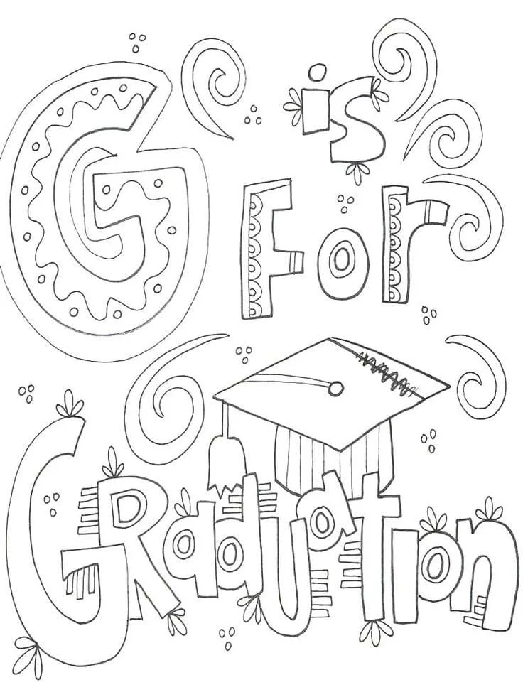 Graduation Coloring Pages 67