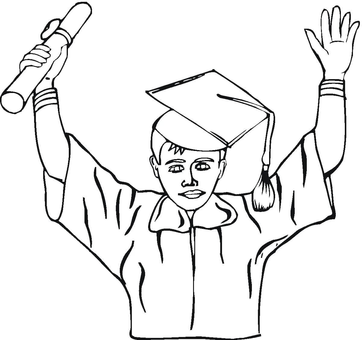 Graduation Coloring Pages