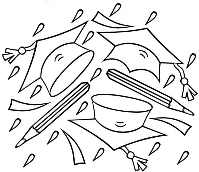 Graduation Coloring Pages 9