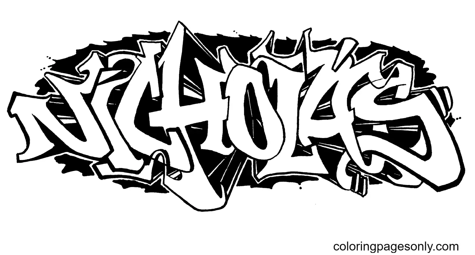 Graffiti Coloring Pages 71