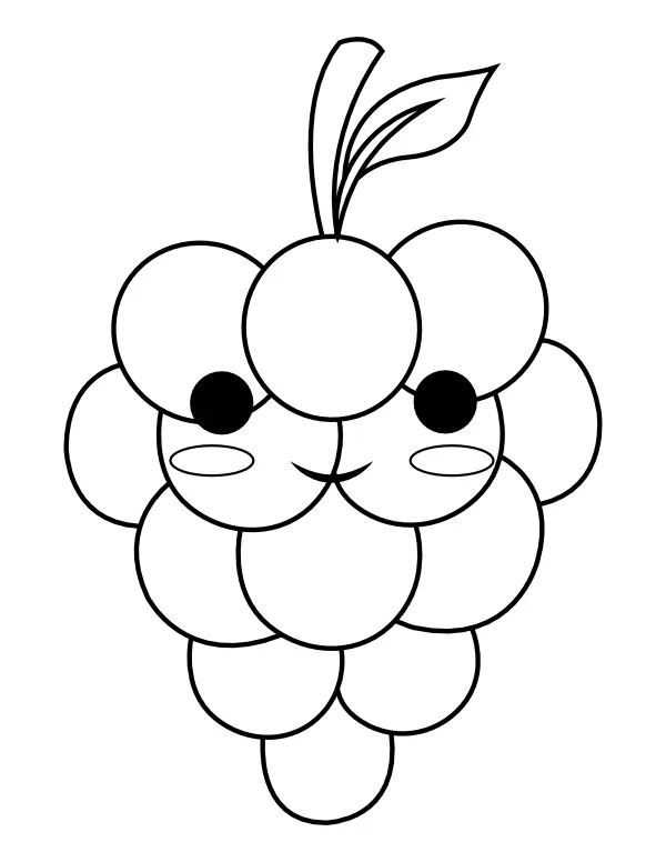 Grapes Coloring Pages 17