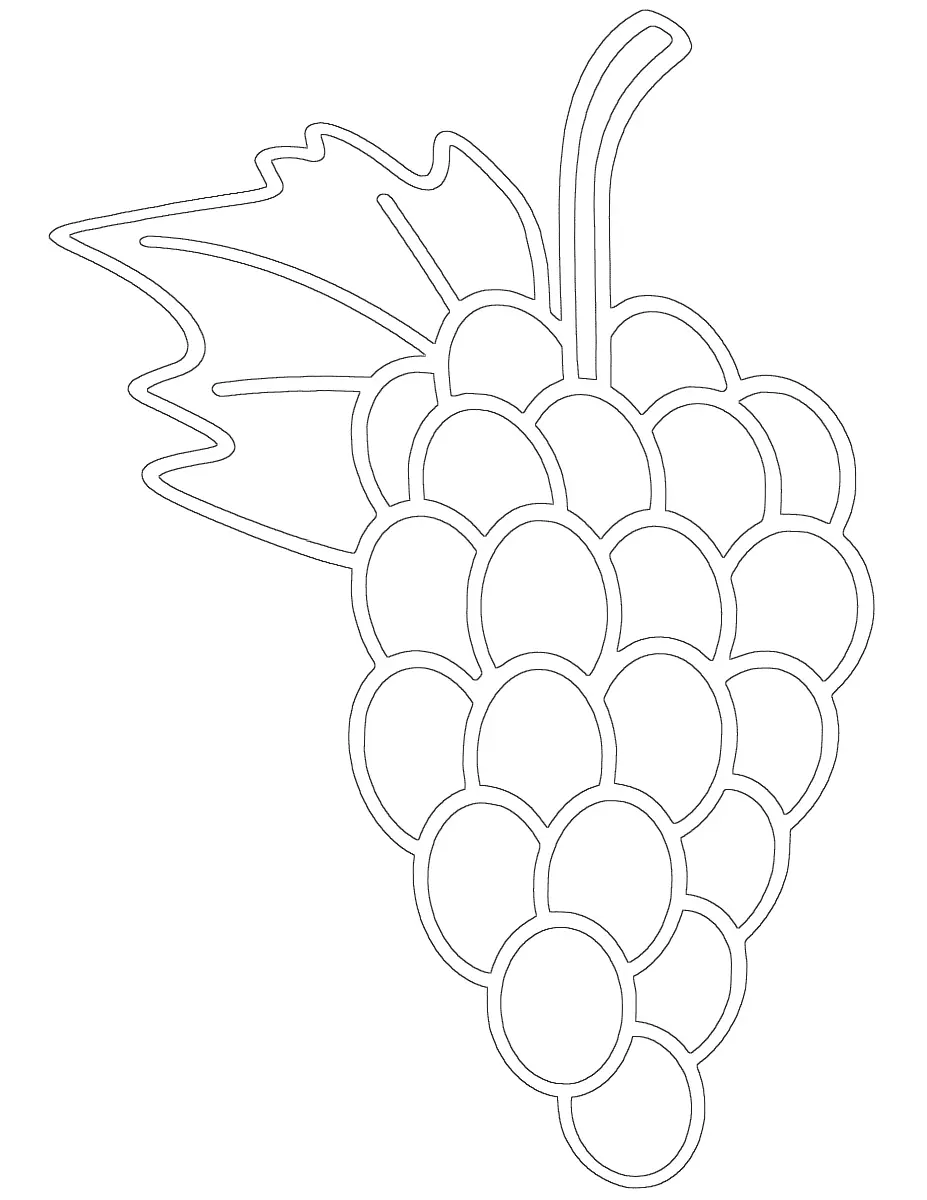 Grapes Coloring Pages 31