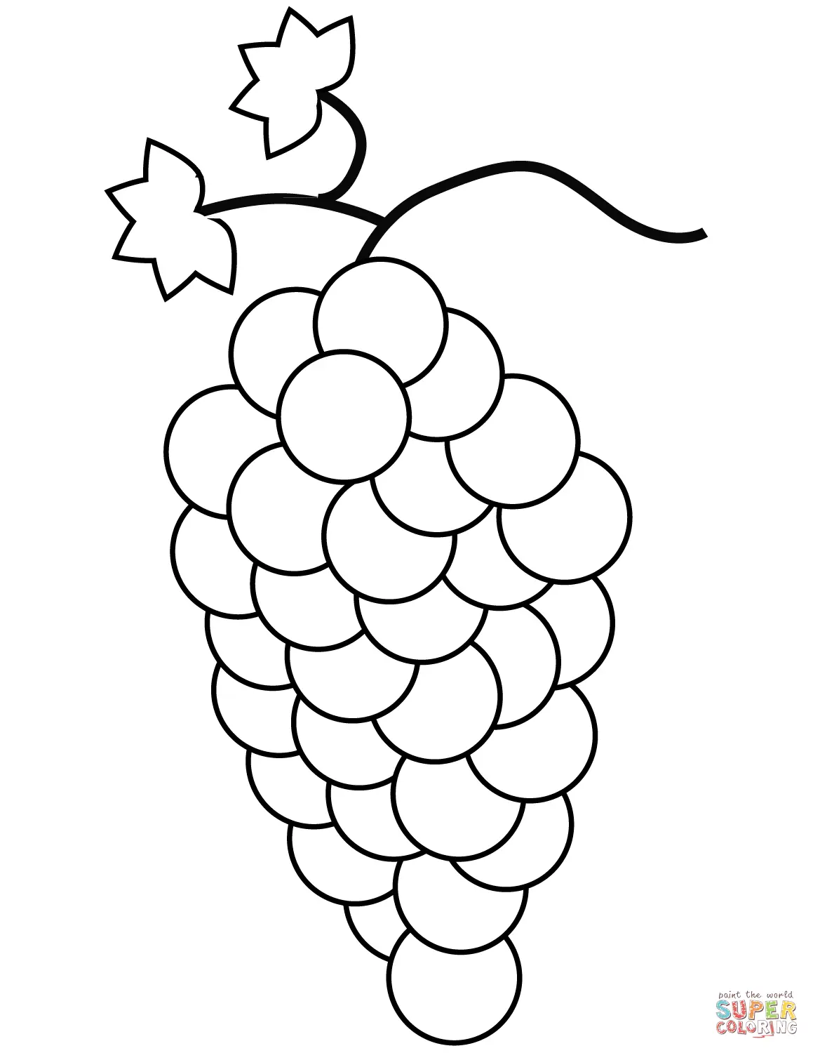 Grapes Coloring Pages 34