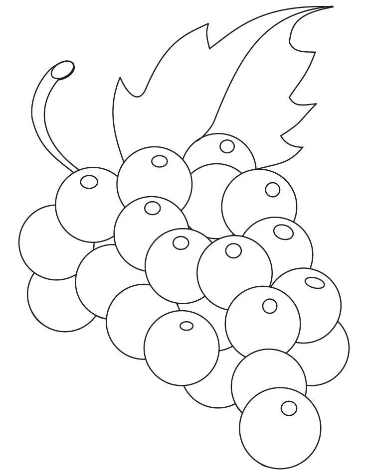 Grapes Coloring Pages 37