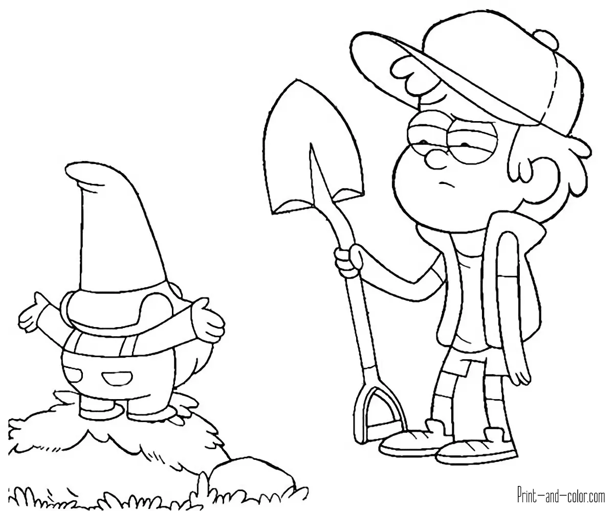 Gravity Falls Coloring Pages 11