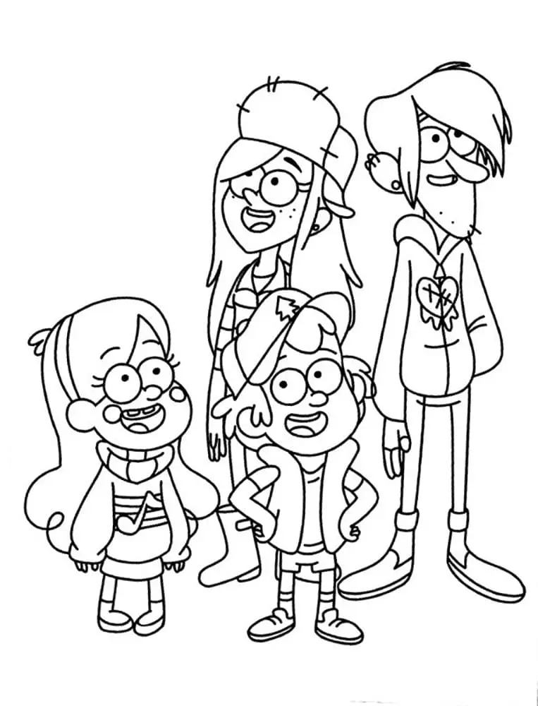 Gravity Falls Coloring Pages 15