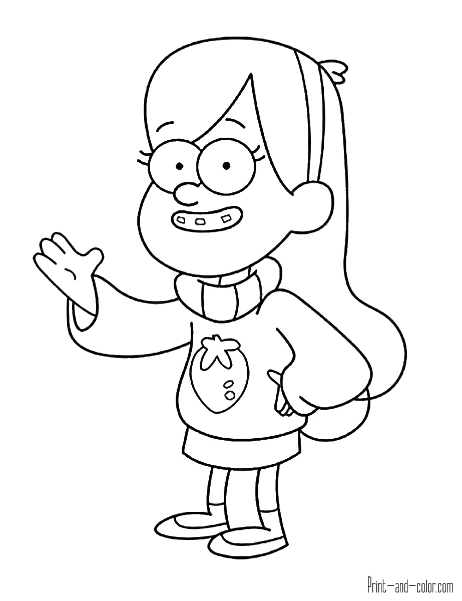 Gravity Falls Coloring Pages 22