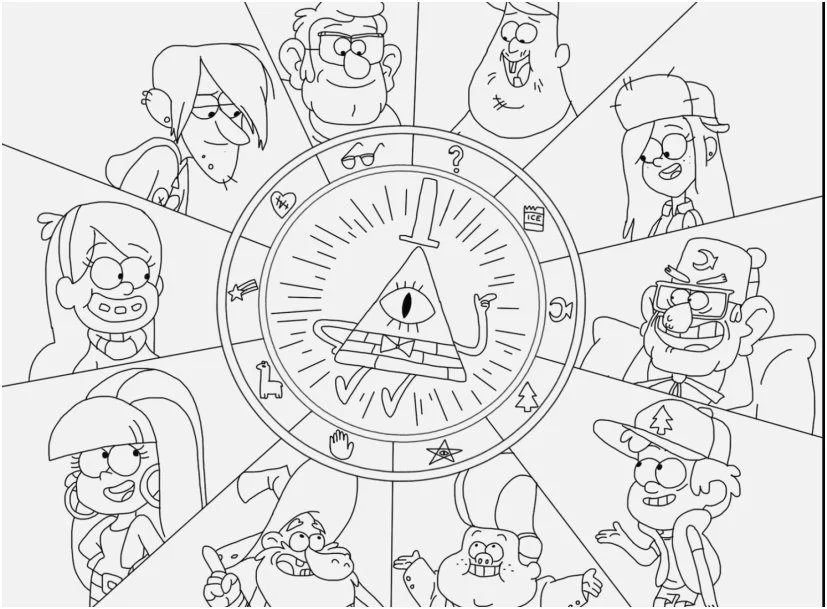 Gravity Falls Coloring Pages 24