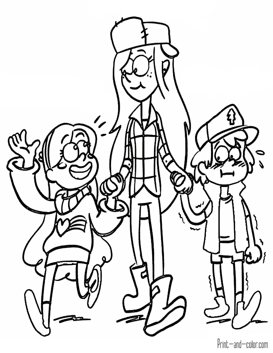 Gravity Falls Coloring Pages 26