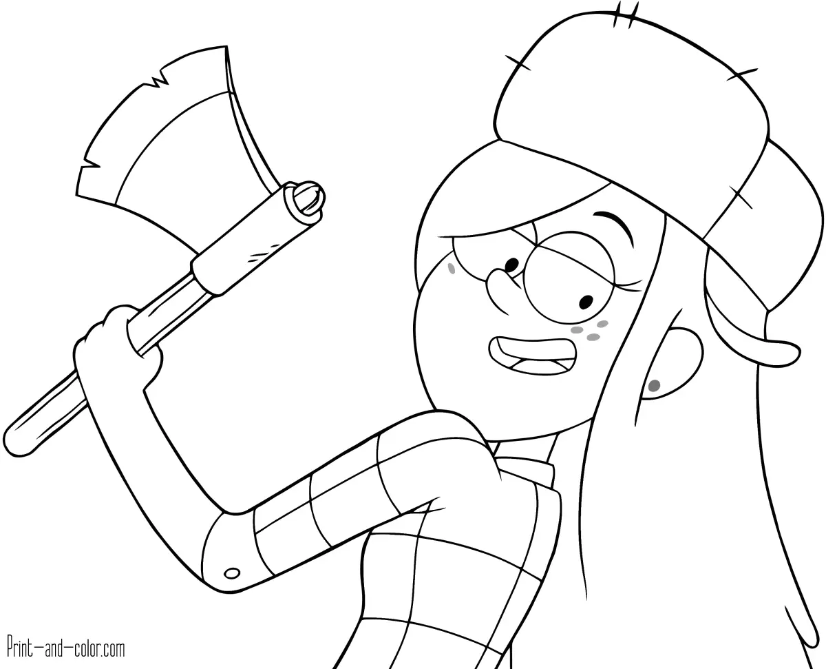 Gravity Falls Coloring Pages 38