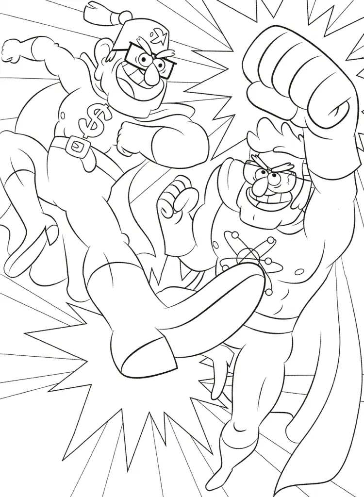 Gravity Falls Coloring Pages 44