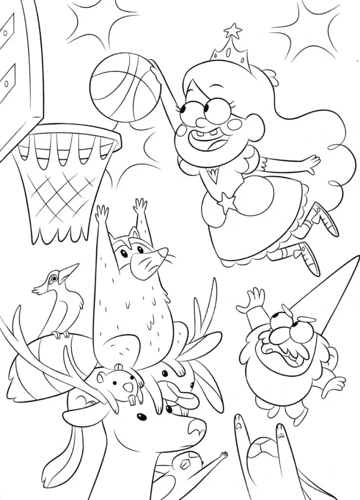 Gravity Falls Coloring Pages 48