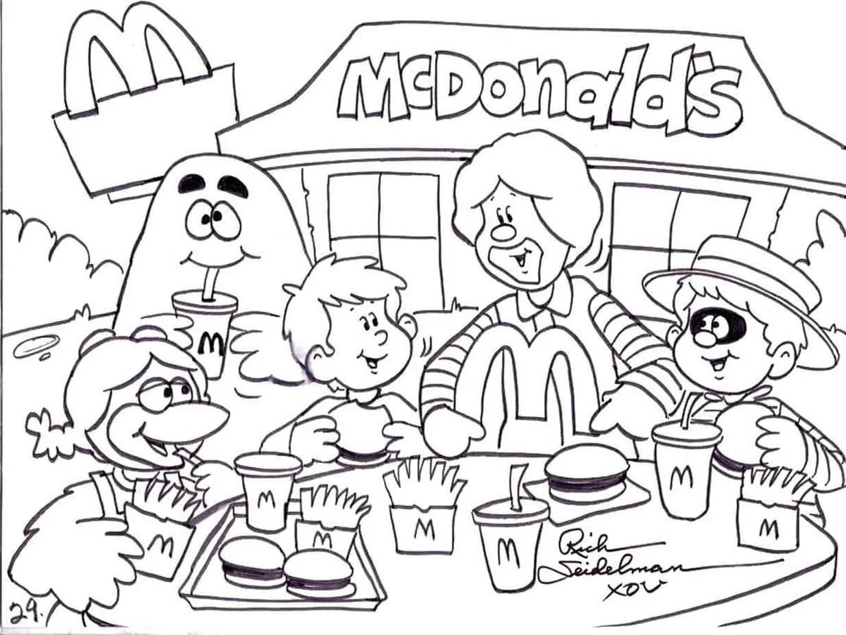 Grimace Shake Coloring Pages 10