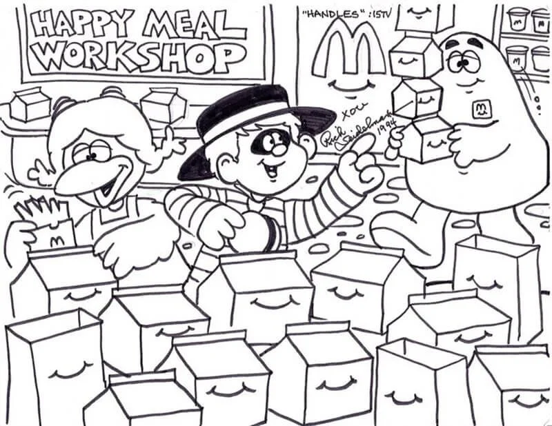 Grimace Shake Coloring Pages 12