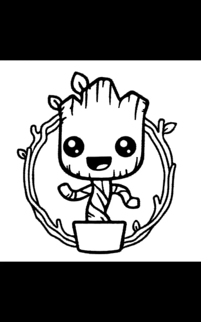 Groot Para Colorir 10