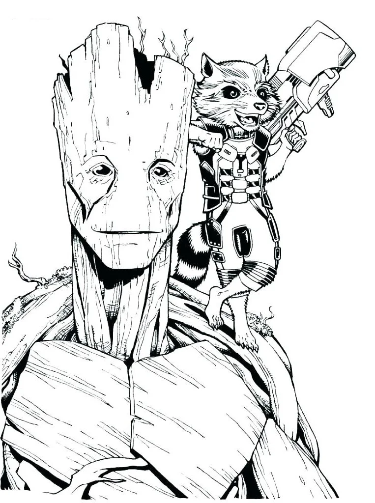 Groot Para Colorir 13