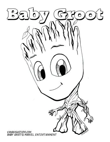 Groot Para Colorir 16