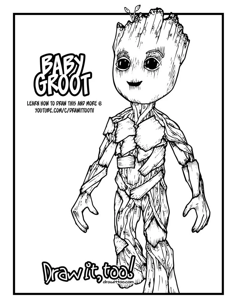 Groot Para Colorir 17