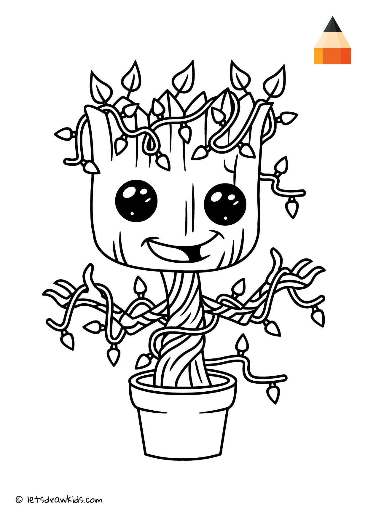 Groot Para Colorir 3