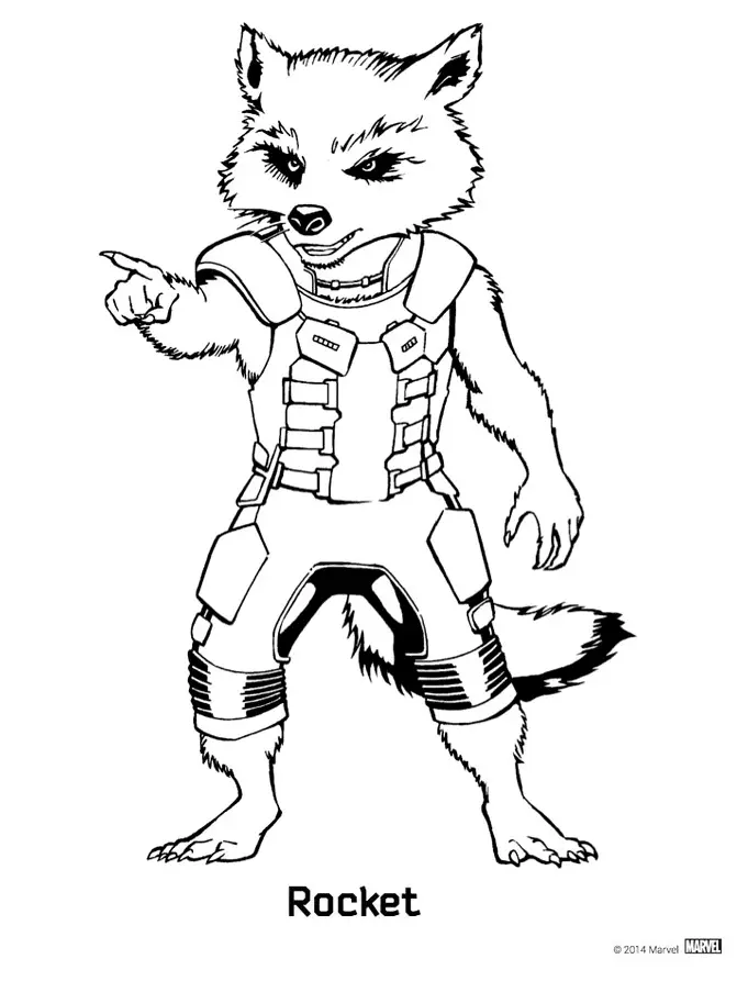 Guardians of the Galaxy Coloring Pages