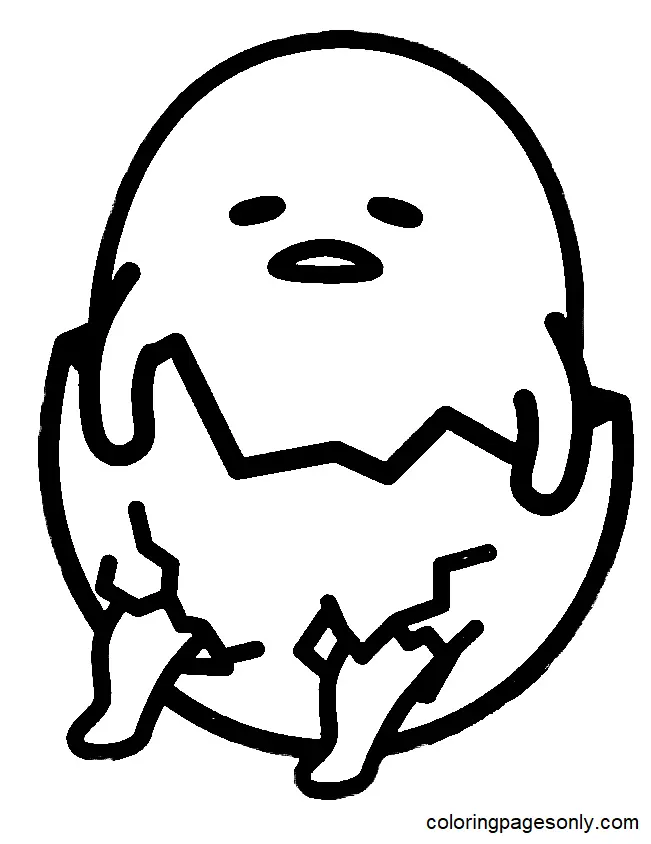 Desenhos de Gudetama Para Colorir 45