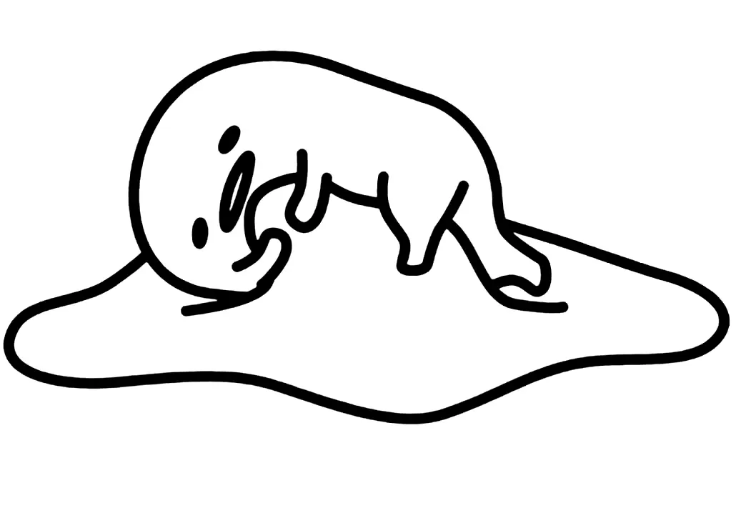 Gudetama Coloring Pages 50