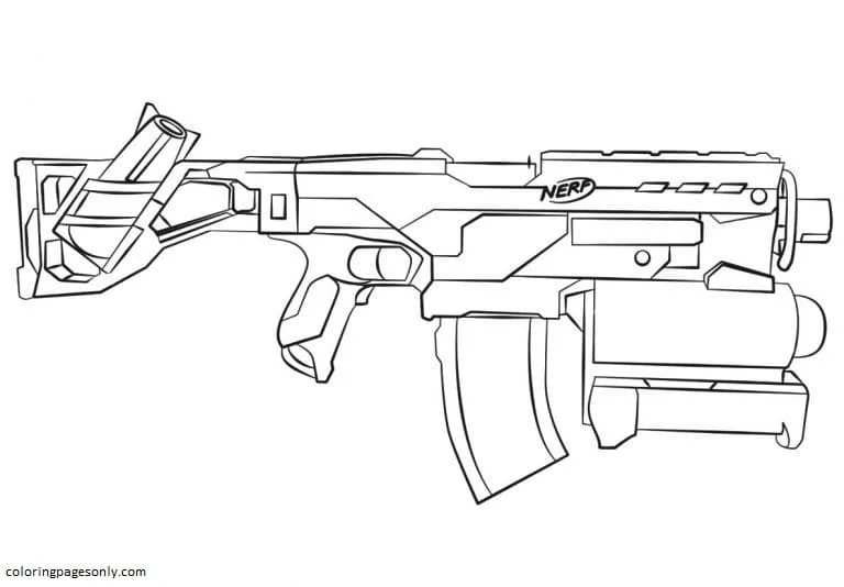 Gun Coloring Pages 54