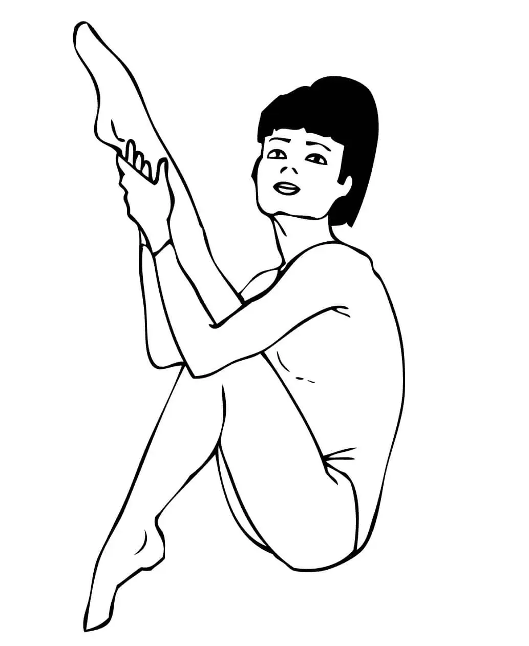 Gymnastics Coloring Pages 49