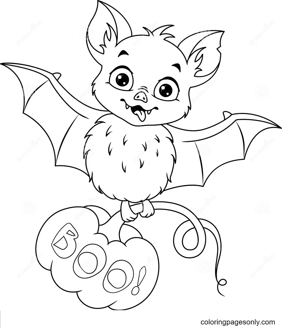 Halloween Bats Coloring Pages 13