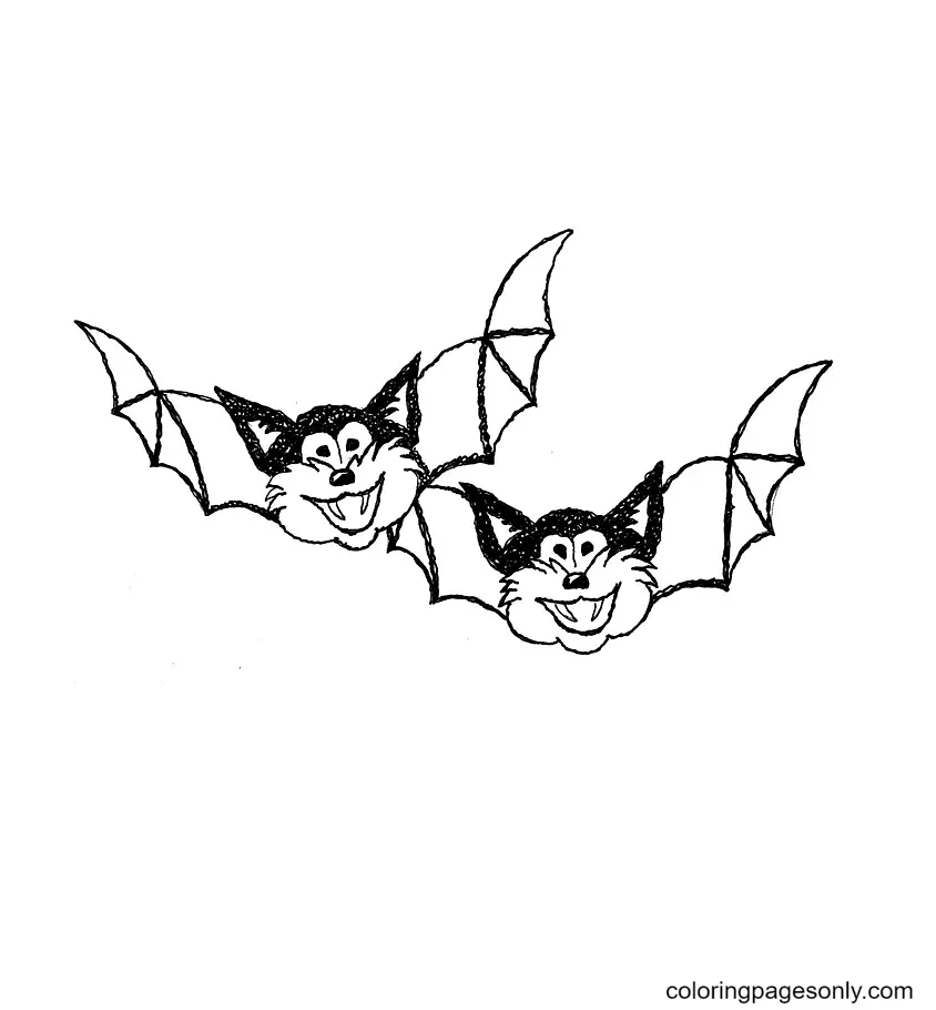 Halloween Bats Coloring Pages 21