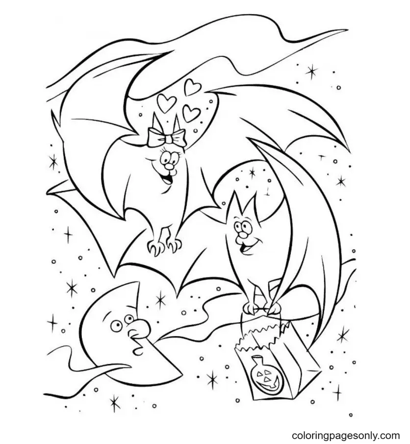 Halloween Bats Coloring Pages 25