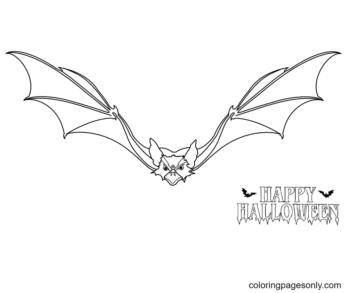 Halloween Bats Coloring Pages 26