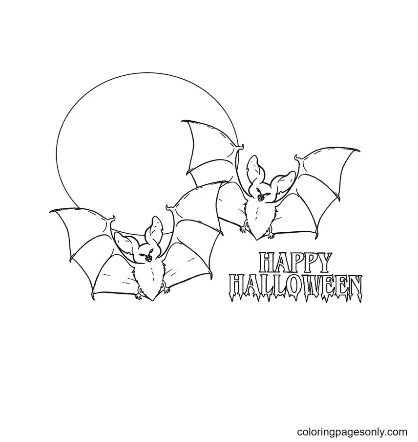 Halloween Bats Coloring Pages 31