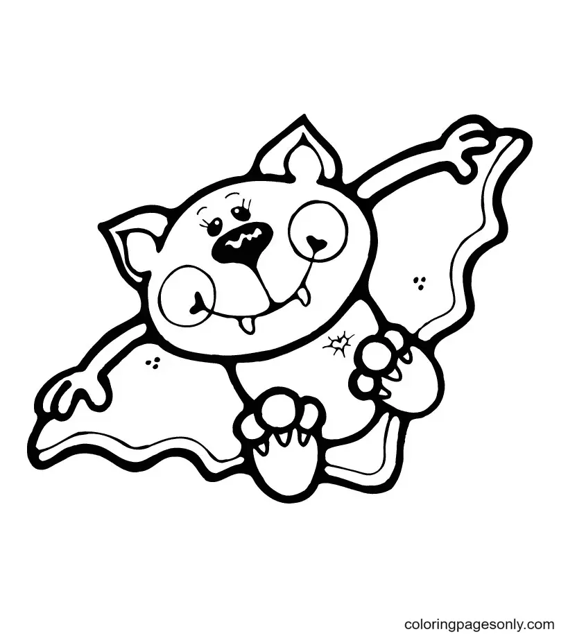 Halloween Bats Coloring Pages 41