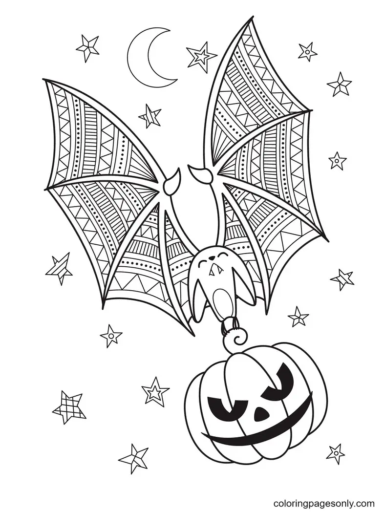 Halloween Bats Coloring Pages 43