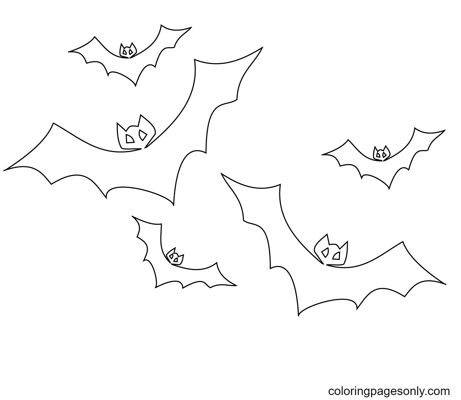 Halloween Bats Coloring Pages 46