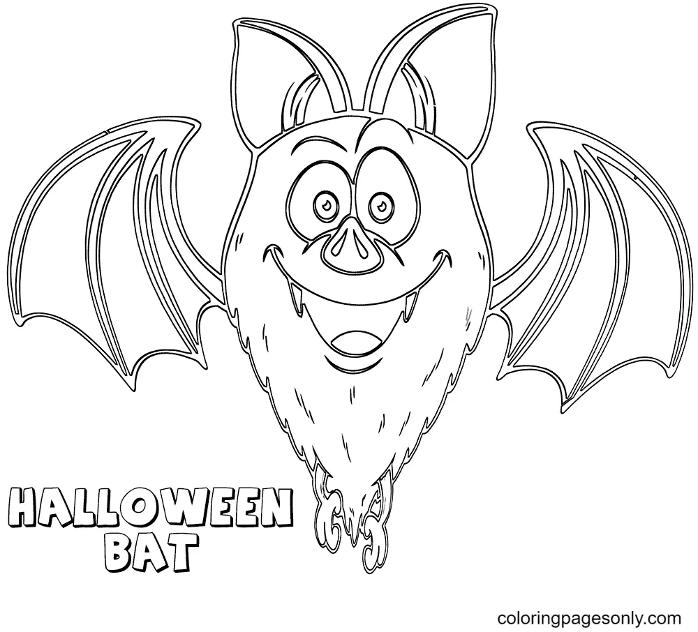 Halloween Bats Coloring Pages 49