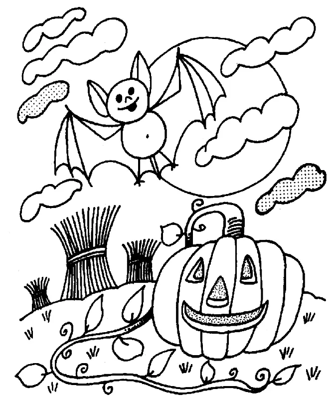 Halloween Bats Coloring Pages 5