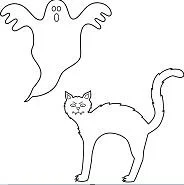 Halloween Cats Coloring Pages 11